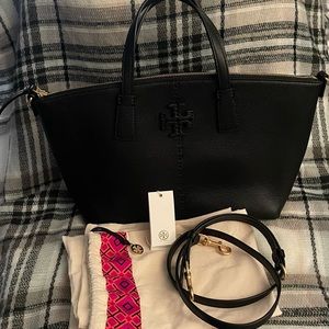 Tory Burch McGraw Top Zip Satchel